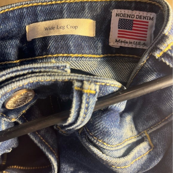 NOEND Queen Wide Leg Crop Jeans in Kingman - Picture 4 of 7